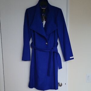 Ted Baker Royal Blue Wool Coat